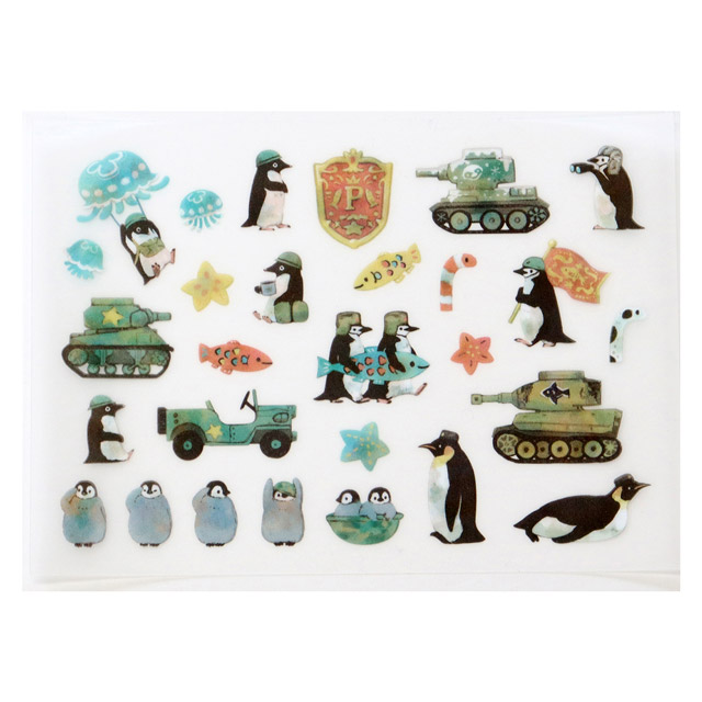 ファブリックステッカー irodo-イロド タンクペンギン(90132) 色番4C 08Bf99_