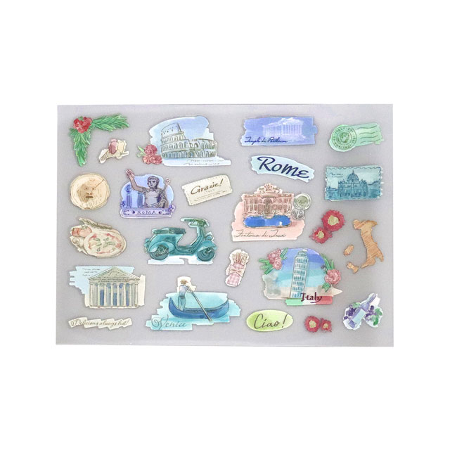 ファブリックステッカー irodo-イロド- ワールドトラベル(90183) IT.イタリア 08Bf99_
