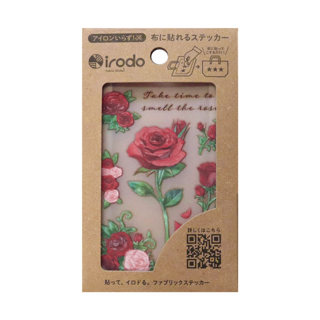 ファブリックステッカー irodo-イロド- バラ（90208） 08Bf99_