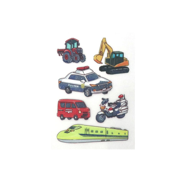 ファブリックステッカー irodo-イロド- はたらく乗り物(90216) 色番2 08Bf99_