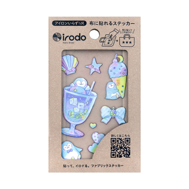ファブリックステッカー irodo-イロド- アクアペンギン（90254） 08Bf99_