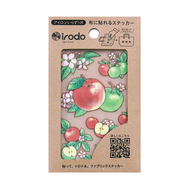 ファブリックステッカー irodo-イロド- リンゴ（90266） 08Bf99_