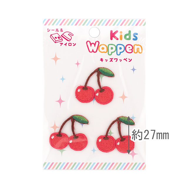 キッズワッペン(KDW-18) チェリー 08Bf99_