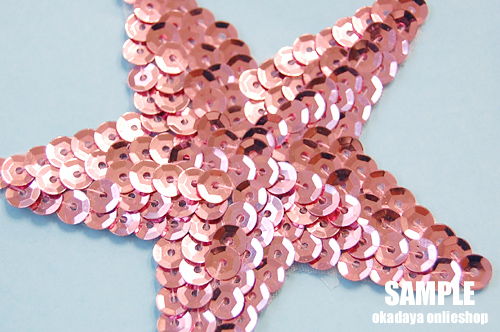 スパンコールモチーフ 星型 大(M2909/C) 縫い付けタイプ 34.ブルー 07Ac99_