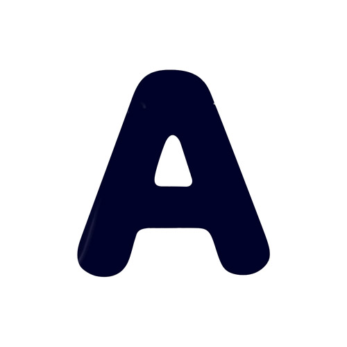 シールタイプワッペン もじシール(E85) A 紺 08Bf99_