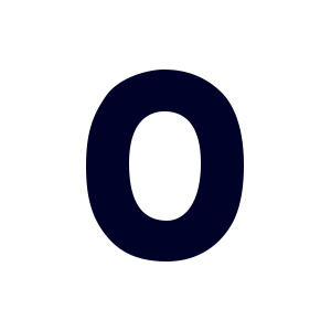 シールタイプワッペン もじシール(E86) 0/数字 紺 08Bf99_