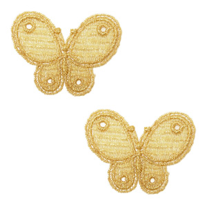 MOKUBA(木馬) メタリックレースモチーフ(PFR6712) 34.ゴールド 2個入 07Ac99_