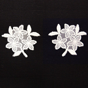 MOKUBA(木馬) レースモチーフ(PFR6950) 白 1ペア入 07Ac99_