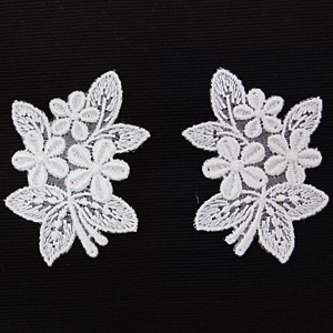 MOKUBA(木馬) レースモチーフ(PFR6952) 白 1ペア入 07Ac99_