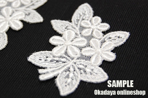 MOKUBA(木馬) レースモチーフ(PFR6952) 白 1ペア入 07Ac99_