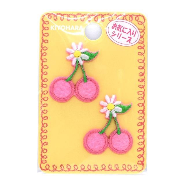ミニワッペン お気に入りシリーズ さくらんぼデイジー(MOW834) 08Bf99_