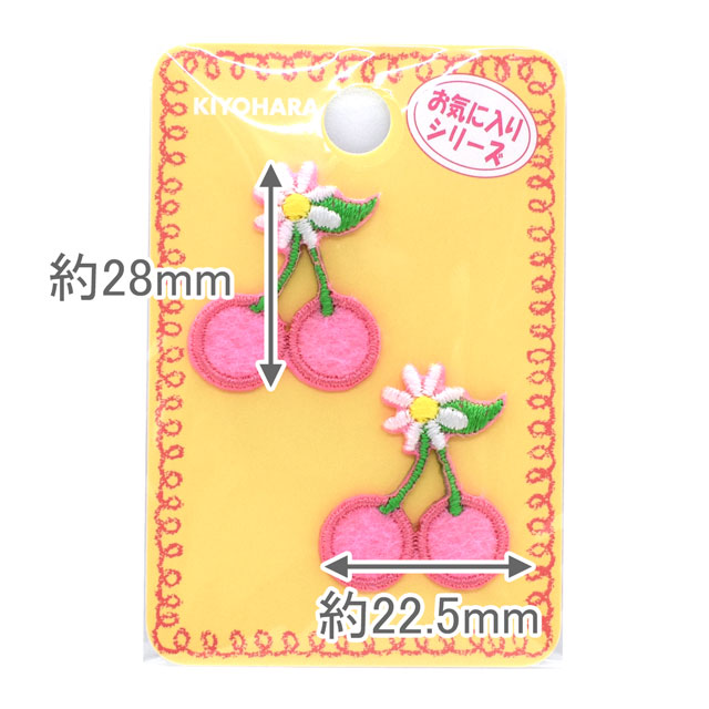 ミニワッペン お気に入りシリーズ さくらんぼデイジー(MOW834) 08Bf99_