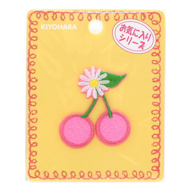 ワッペン お気に入りシリーズ さくらんぼデイジー(MOW841) 08Bf99_