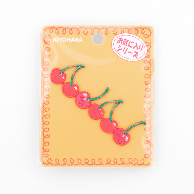 連続ワッペン お気に入りシリーズ さくらんぼ（MOW756） 08Bf99_