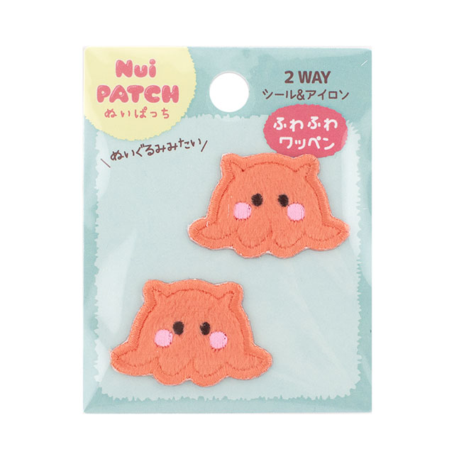 ぬいぱっち ふわふわワッペン（NPW-03） メンダコ 08Bf99_