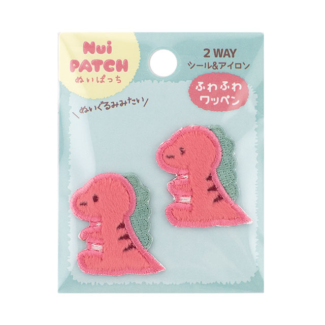 ぬいぱっち ふわふわワッペン（NPW-09） きょうりゅうＡ 08Bf99_