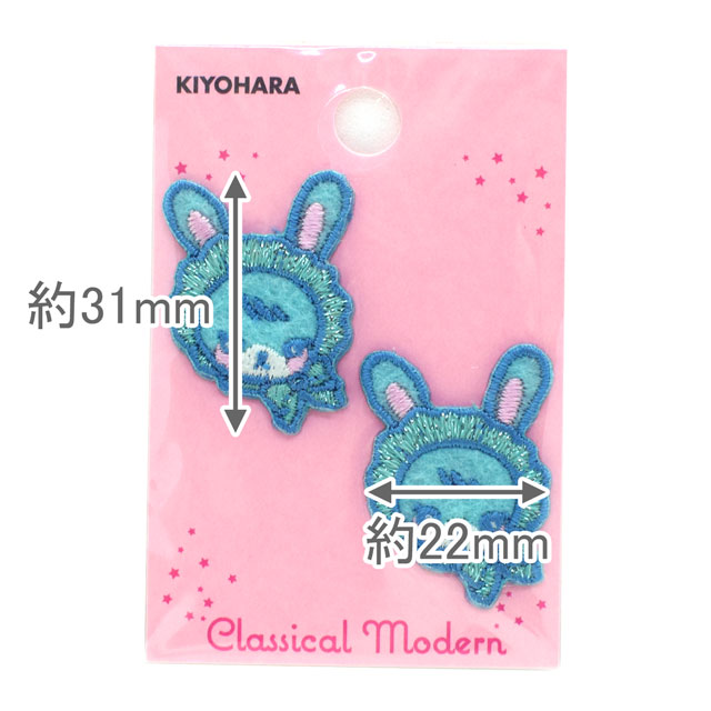 ミニワッペン クラシカルモダン ベビーラビット(CMOC-48) 08Bf99_