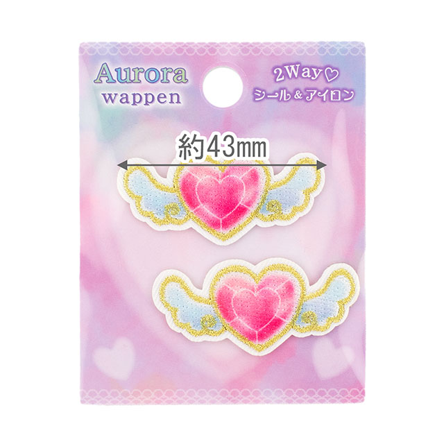 オーロラワッペン(ORW-01) ハート 08Bf99_