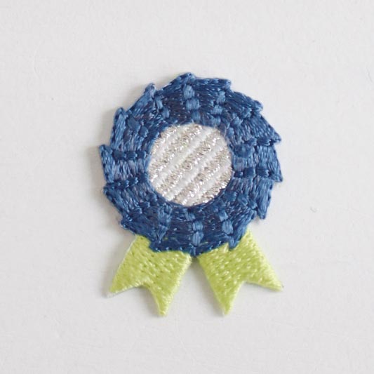 ワッペン 横田 pepi アイロン接着アップリケ 勲章ブルー 08Bf99_