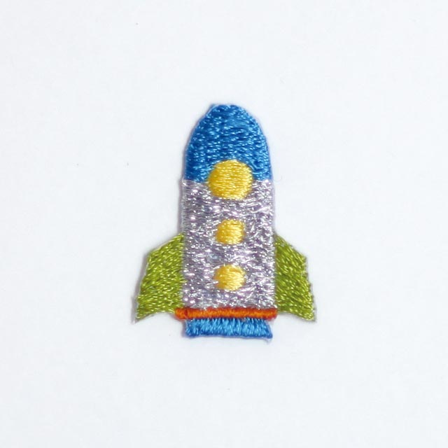 ワッペン 横田 pepi アイロン接着アップリケ ロケット 08Bf99_