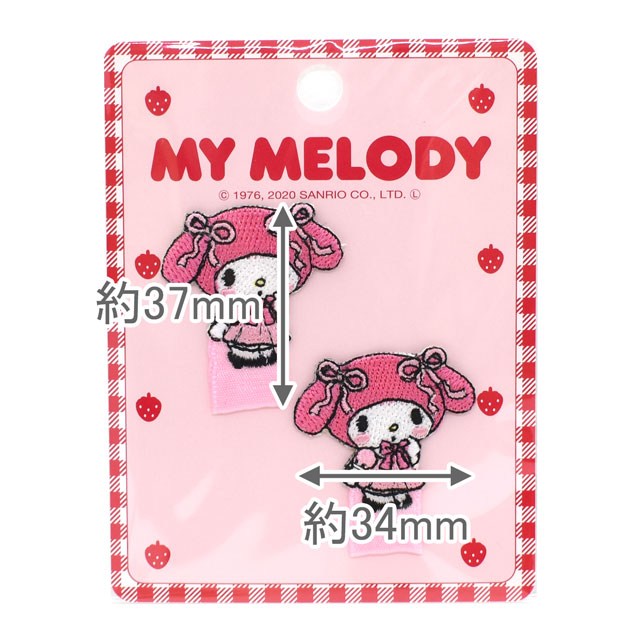 ワッペン サンリオ(RIO-3010) 名札ワッペン MM マイメロディ 99Zz99_