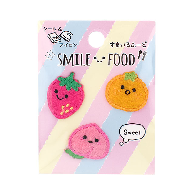 ワッペン すまいるふーど（SFW-01） フルーツたちA 08Bf99_