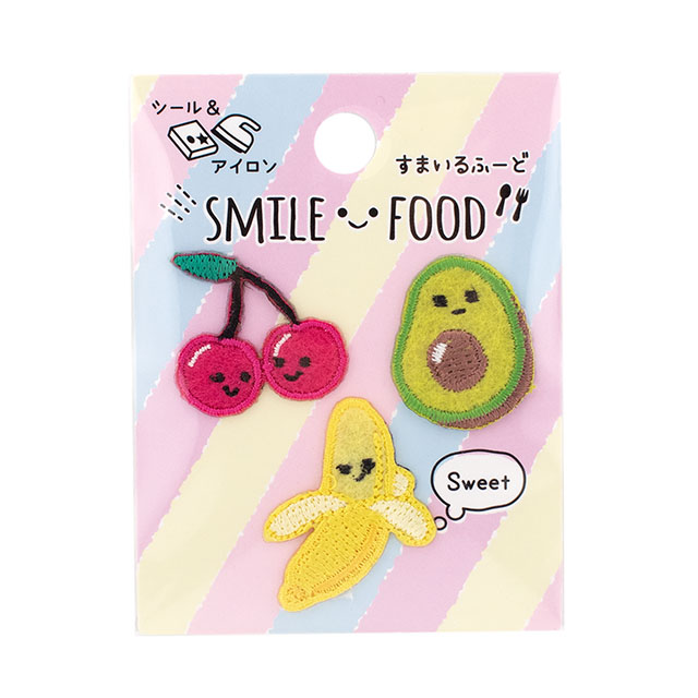 ワッペン すまいるふーど（SFW-02） フルーツたちB 08Bf99_