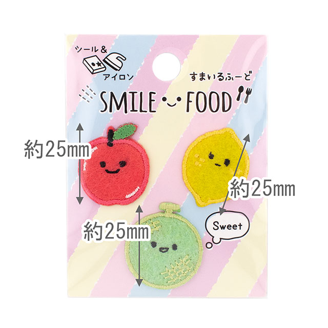 ワッペン すまいるふーど(SFW-03) フルーツたちC 08Bf99_