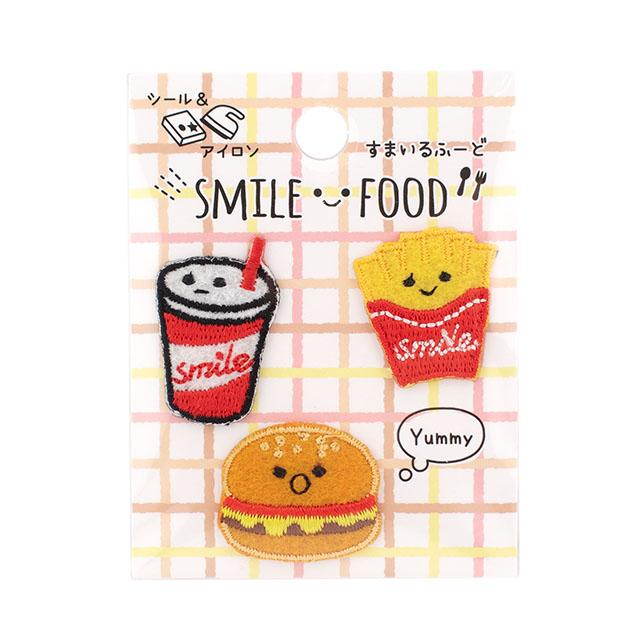 ワッペン すまいるふーど（SFW-08） ハンバーガーセット 08Bf99_
