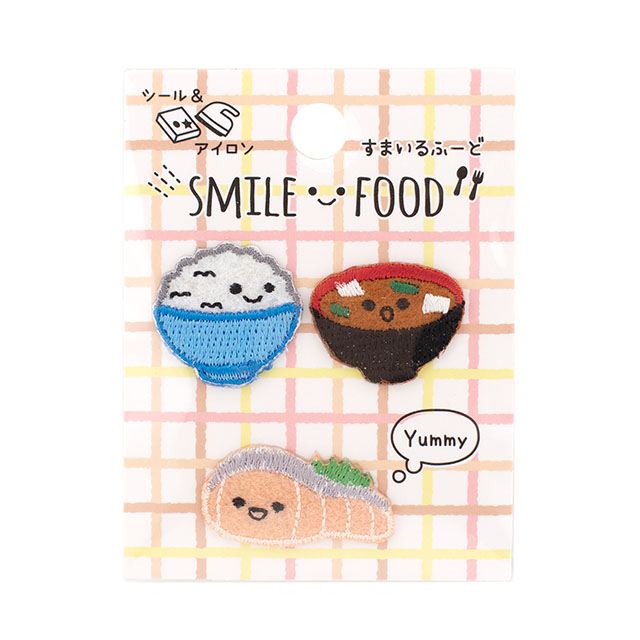 ワッペン すまいるふーど（SFW-12） 和食朝ごはん 08Bf99_