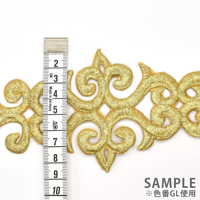 アイロン接着刺繍モチーフ(SM06) BK.ブラック 07Ac99_