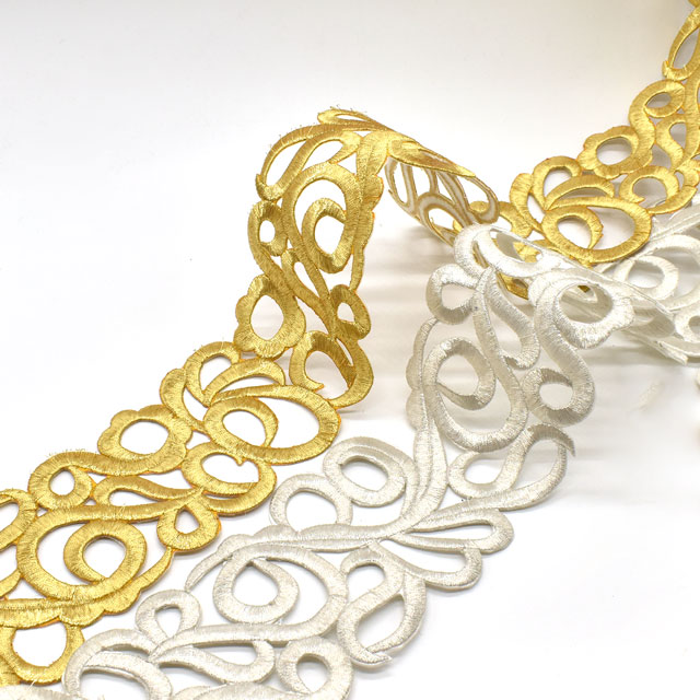 アイロン接着刺繍モチーフ(SM09) GL.ゴールド 07Ac99_