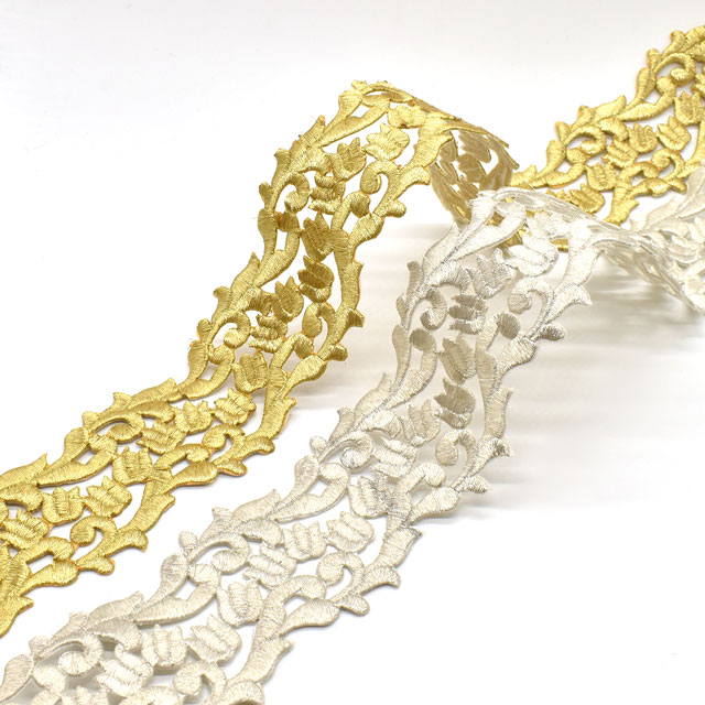 アイロン接着刺繍モチーフ(SM14) GL.ゴールド 07Ac99_