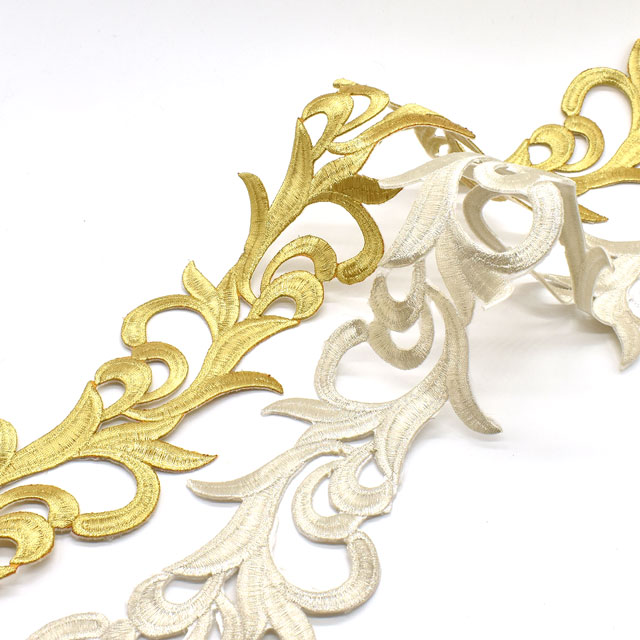 アイロン接着刺繍モチーフ(SM16) GL.ゴールド 07Ac99_