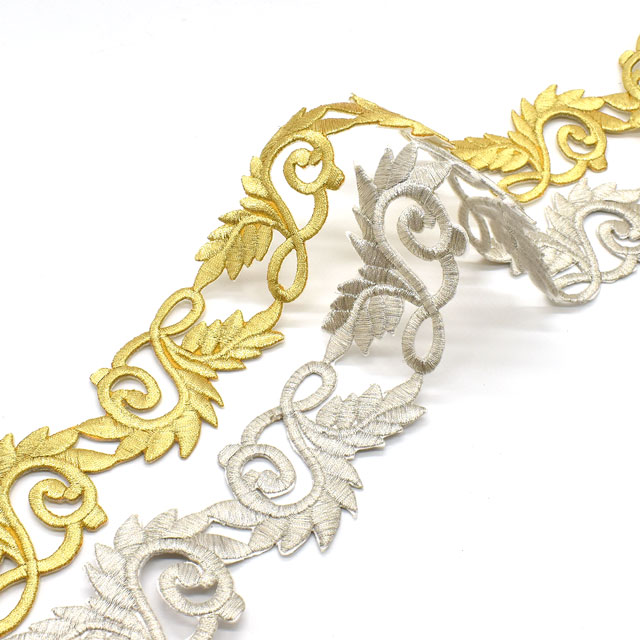 アイロン接着刺繍モチーフ(SM17) SL.シルバー 07Ac99_