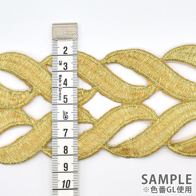 アイロン接着刺繍モチーフ(SM18) GL.ゴールド 07Ac99_