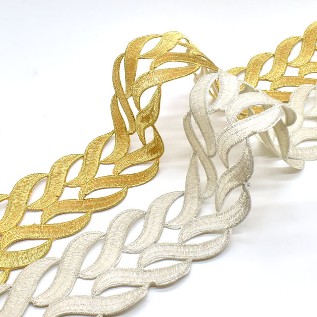 アイロン接着刺繍モチーフ(SM18) GL.ゴールド 07Ac99_