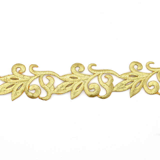 アイロン接着刺繍モチーフ(SM07) GL.ゴールド 07Ac99_