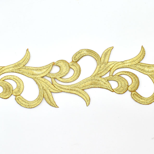 アイロン接着刺繍モチーフ(SM16) GL.ゴールド 07Ac99_