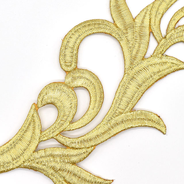 アイロン接着刺繍モチーフ(SM16) GL.ゴールド 07Ac99_