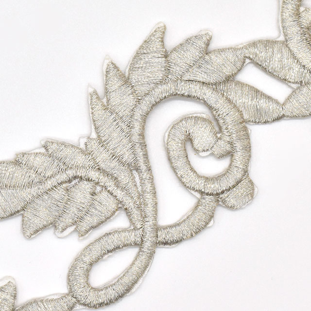 アイロン接着刺繍モチーフ(SM17) SL.シルバー 07Ac99_