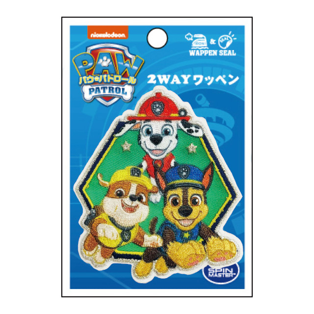 ワッペン パウ・パトロール(T01Y2120) 大 チェイス・マーシャル・ラブル 08Bf99_
