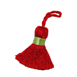 輸入タッセル ミニタッセル 約2.5cm 008.レッド 07Be99_