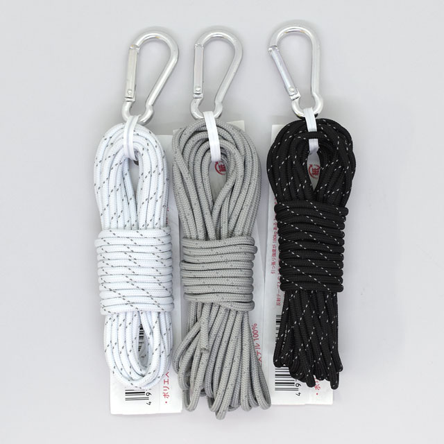 メルヘンアート アウトドアコード レフ 太さ約3mm×5m巻 1632.レフ グレー 08Be99_