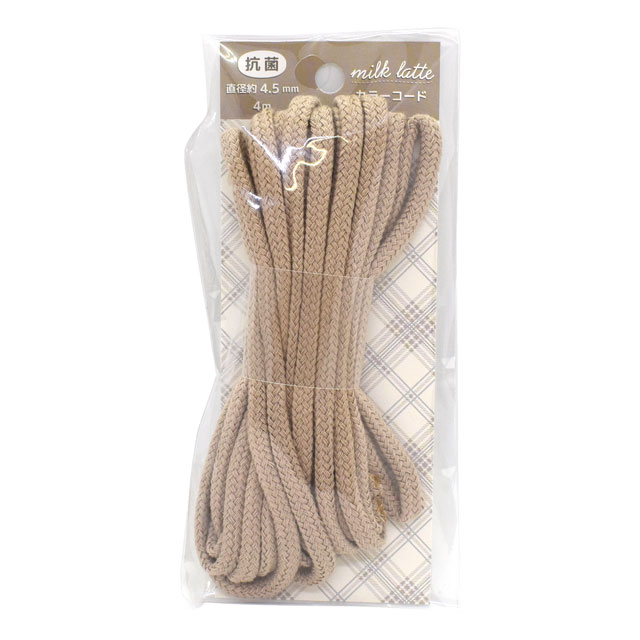 milk latte-ミルクラテ- 抗菌カラーコード 4m巻(MLC-06) グレイッシュブラウン 08Be99_