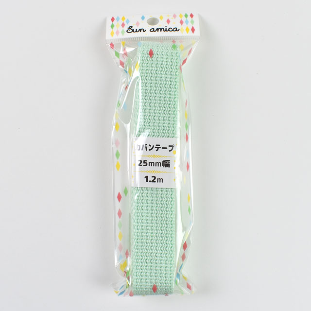 カバンテープオーロララメ 1.2m巻(ORT-5) 25mm幅 ミント 08Be19_