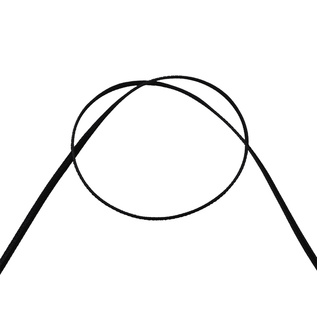 エリート両面別珍リボン（105） 3mm 10.ブラック 07Aa99_