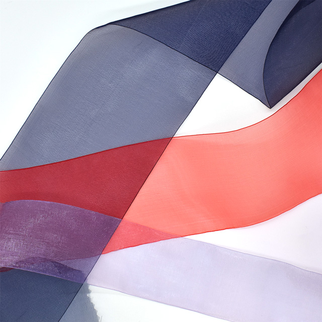 MOKUBA(木馬) オーガンジーリボン(1500) 50mm 40.サーモンピンク 07Aa99_