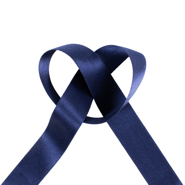 サテンリボン ダブルシルクサテン(2000) 24mm 28.ネイビー 07Aa99_