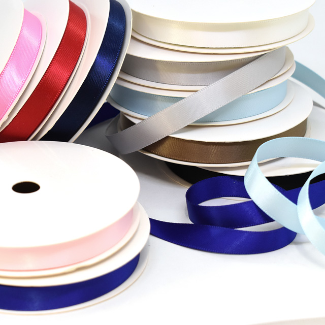 サテンリボン 10m巻 9mm幅 250.レッド 15Yy88_